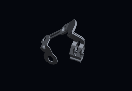 Rendered 3D machined part
