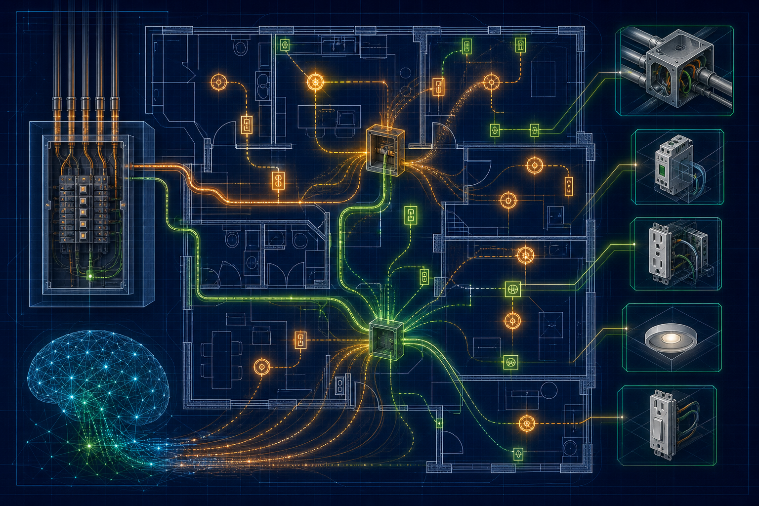 Beyond Symbol Counting: How AI Infers Complex Electrical Assemblies from 2D Plans