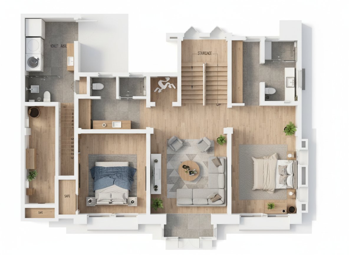 Bungalow 3D render