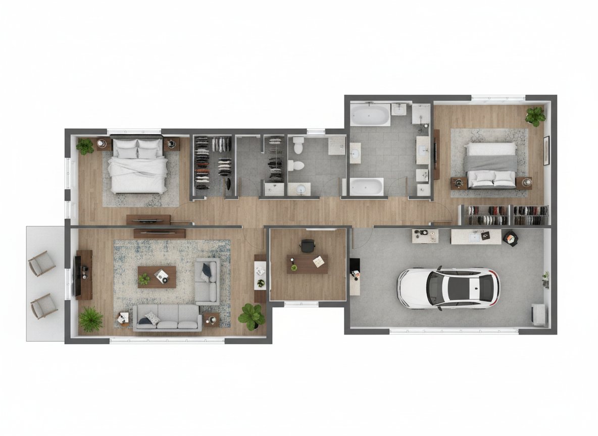 Luxury Villa 3D render